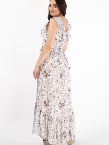 Martinez by Timeout - Rochie cu imprimeu floral si decolteu in V