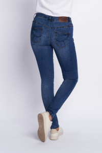 Timeout - Blugi dama slim fit de culoare deschisa