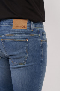 Kenvelo - Blugi de barbat regular cu aspect prespalat