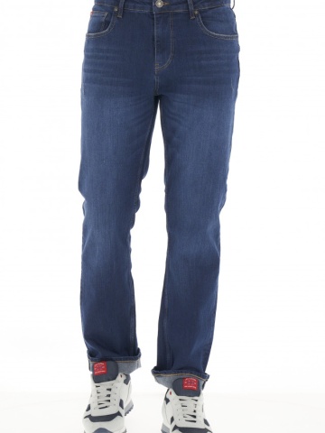 Lee Cooper - Blugi barbat regular fit de culoare inchisa