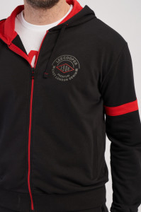 Lee Cooper - Hanorac barbat cu gluga si logo imprimat