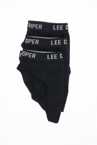 Lee Cooper -Set 3 perechi de chiloti slip cu banda logo