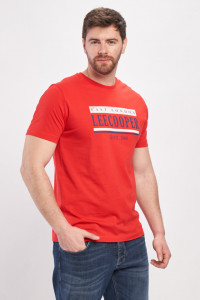 Lee Cooper - Tricou barbat din bumbac cu logo aplicat