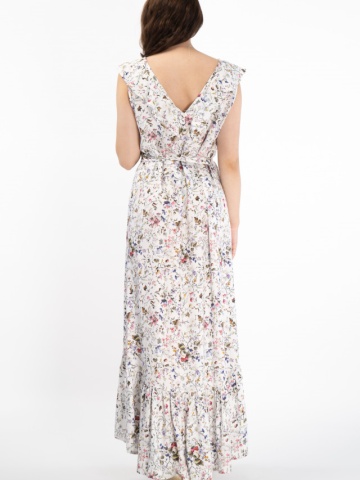 Martinez by Timeout - Rochie cu imprimeu floral si decolteu in V
