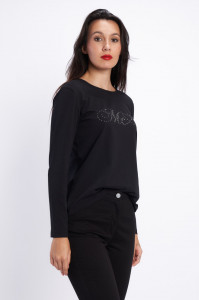 Montecristo - Bluza dama cu maneca lunga si imprimeu tip logo