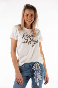 Montecristo - Tricou dama cu imprimeu tip mesaj