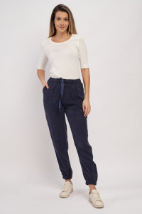 Timeout - Pantaloni lungi dama elastic in talie si snur pentru ajustare