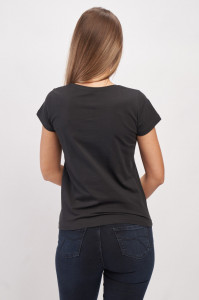 Timeout - Tricou cu maneca scurta dama cu imprimeu aplicat pe piept