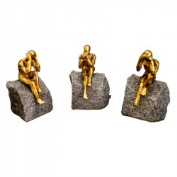 Set 3 Statuete Zen Nu Vad Nu Vorbesc Nu Aud