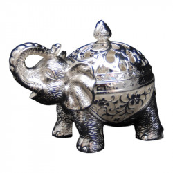 Bomboniera Argintata Model Elefant cu capac