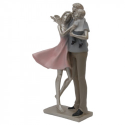 Statueta Familia Fericita Cu Un Baietel