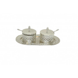 Set 2 Zaharnite Cu Model Si Tava Argintata