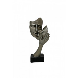Statueta Cuplu Model Argintiu 30 cm