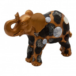 Elefant Auriu Cu Pietre