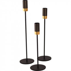 Set 3 Sfesnice De Masa Negre Moderne