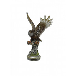 Statueta Vultur Cu Aripi Aurii Deschise 30 cm