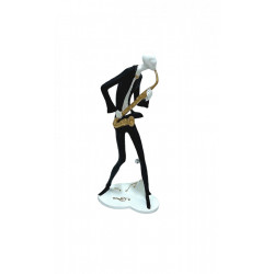 Statueta  Muzicant Alb Saxofon