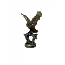Statueta Vultur Cu Aripi Aurii Deschise 20 cm
