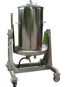 Vodena Inox presa za grožđe 250L VSPIX