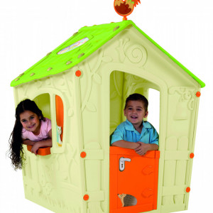 Kućica za decu Magic Playhouse Keter - Bež/Zelena