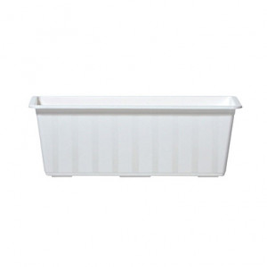 Saksija za cveće za terasu AGRO 50x18x14cm bela