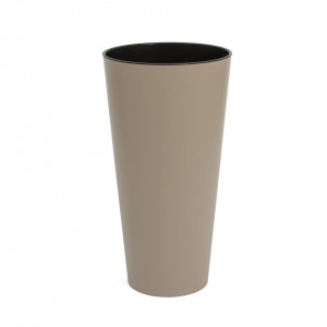 Saksije za cveće TUBUS SLIM 25x48cm moka sa uloškom