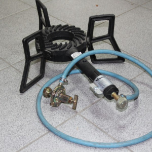 Plamenik tučani komplet - gusani sa crevom, regulatorom i ventilom