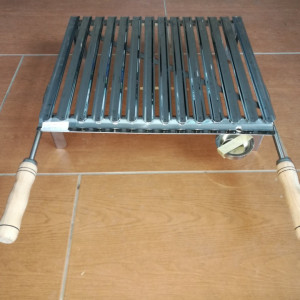Roštilj ploča sa nogama i ručkama 46x40 Inox