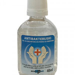 Antibakterijski gel za dezinfekciju ruku 40ml 3/1