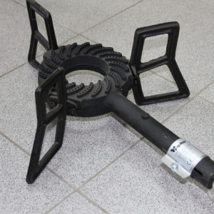 Gas burner set with valve - Iron