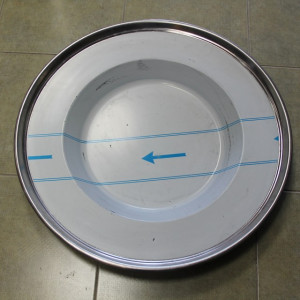 Tanjir za kotlovinu 70 cm Rostfraj