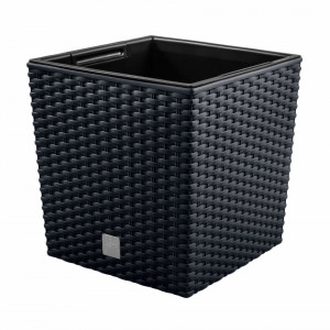 Saksija za cveće Rato Low 40x40x41cm antracit sa uloškom