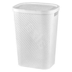 Korpa za veš bela 60L Infinity sa poklopcem Curver