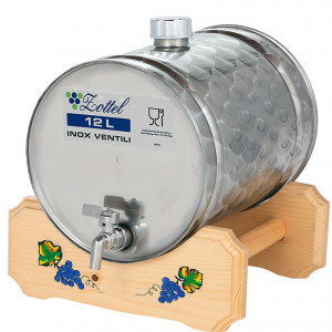 Bure za rakiju Zottel inox - ležeće 12L