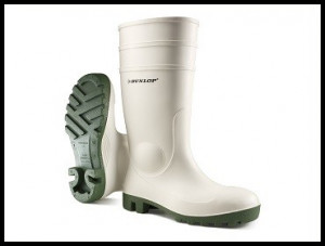 Čizme mesarske bele Dunlop Protomastor Safety