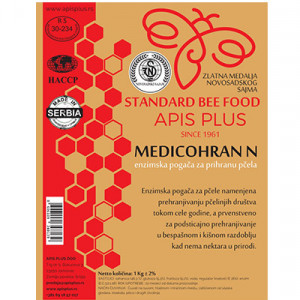Enzimska pogača za prihranu pčela 1kg Medicohran N 10/1