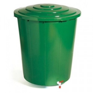 Kaca plastična 210L zelena (poklopac + slavina 3/4) ICS-SPA.IT