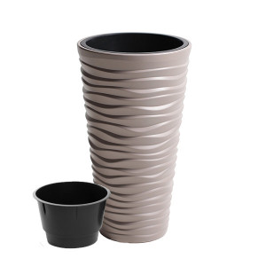 Saksija za cveće SAND SLIM 30x52cm moka sa uloškom