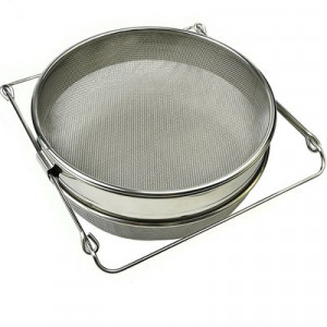 Cediljka za med sa držačima h65mm Inox