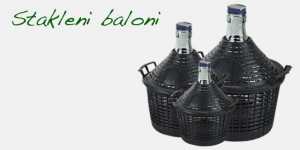 Stakleni balon bez čepa 10L