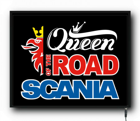 Placa led luminoasa interior camion tip tablou Scania Queen of the Road