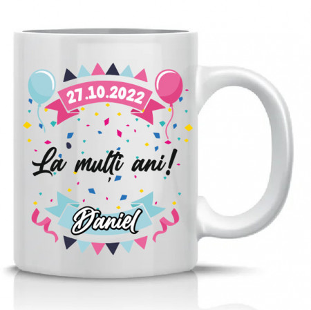 Cana personalizata La Multi Ani + nume
