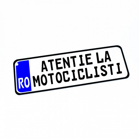Placa Auto Personalizata (mesaj predefinit) 30x10cm