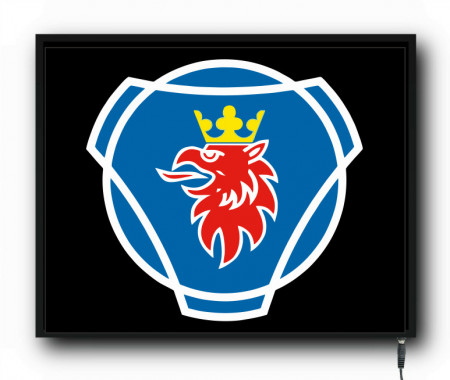 Placa led luminoasa interior camion tip tablou Scania 3