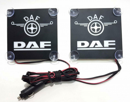 Set sigle Daf luminoase 18x18 cm