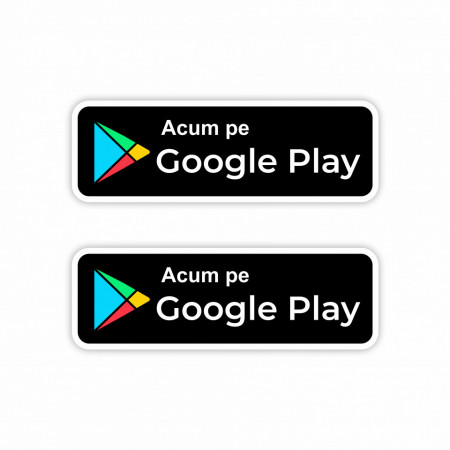 X292 Set 2 Stickere Autocolante Google Play