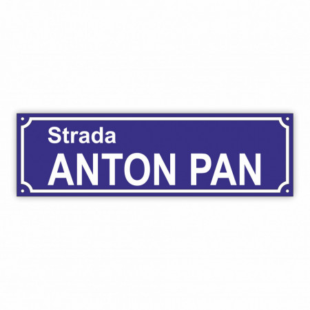 Placa Stradala personalizata 50x15 cm Nume Strada