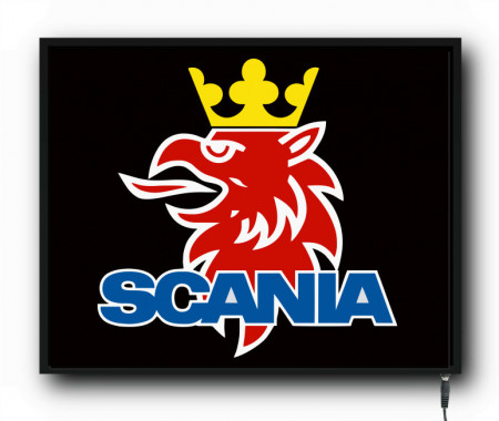 Placa led luminoasa interior camion tip tablou Scania