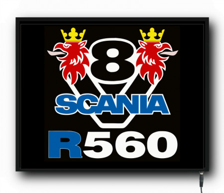 Placa led luminoasa interior camion tip tablou Scania R560