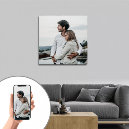 Tablou Canvas cu Poza Ta, Forma Patrata